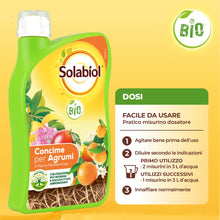 Carica l'immagine nel visualizzatore di Gallery, Solabiol Concime Liquido Biologico per Agrumi e Piante Mediterranee con Tecnologia Natural Booster che Stimola lo Svilup