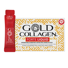 Carica l'immagine nel visualizzatore di Gallery, GOLD COLLAGEN Forte Liquid - 8.000mg Collagene Marino, 10 Stick