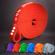 Carica l'immagine nel visualizzatore di Gallery, SENSEI Elastico Palestra per Trazioni e Allenamento – Banda Elastica Fitness di Resistenza in Lattice Naturale – E-book 