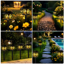 Carica l'immagine nel visualizzatore di Gallery, 8 Pezzi Luci Solari per Esterni Giardino, Lampada Solare Esterno, IP65 Impermeabile, LED Luci Solari Giardino Decorazion