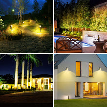 Carica l'immagine nel visualizzatore di Gallery, T-SUNUS Faretti Solari da Giardino, Luci Solari Esterno Giardino IP65 impermeabile 2 Livelli di Luminosità per auto ON/O