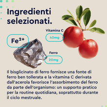 Carica l'immagine nel visualizzatore di Gallery, Ferro Integratore 20mg + Vitamina C, 240 Compresse, Eletto PRODOTTO DELL'ANNO 2025, Ferro Integratore per Anemia, Mestru