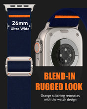 Carica l'immagine nel visualizzatore di Gallery, Higgs Nylon Cinturini Compatibile con Cinturino Apple Watch 44mm 46mm 45mm 42mm Ultra3/2/1 49mm 40mm 41mm 38mm Uomo Donn