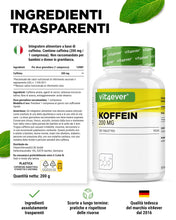 Carica l'immagine nel visualizzatore di Gallery, vit4ever Compresse di Caffeina da 200 mg ciascuna – 500 Compresse