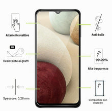 Carica l'immagine nel visualizzatore di Gallery, Vetro Temperato per Samsung Galaxy A12 [2 Pezzi] Vetrino Protettivo Pellicola Protezione Schermo