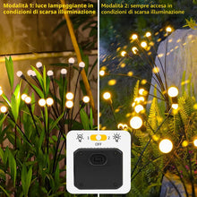 Carica l'immagine nel visualizzatore di Gallery, Luci solari per giardino esterno, confezione da 4 8 luci a LED a energia solare, per esterni, altezze aggiornate, modali