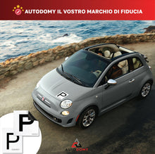 Carica l'immagine nel visualizzatore di Gallery, Autodomy P Principiante Magnetica Realizzata in Vinile Set 2 Pezzi Anteriore + Posteriore | P di Principiante per Auto I