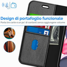 Carica l'immagine nel visualizzatore di Gallery, JETech Cover Portafoglio per iPhone 11, Nero