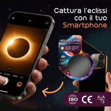 Carica l'immagine nel visualizzatore di Gallery, Helioclipse 6/12/25/50/100 Occhiali Eclissi Solare 2026 ISO 12312-2