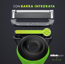 Carica l'immagine nel visualizzatore di Gallery, Gillette Labs Rasoio Barba Manuale, 2 Lamette Gillette da Barba di Ricambio, Base Magnetica e Barra Integrata Elimina Im