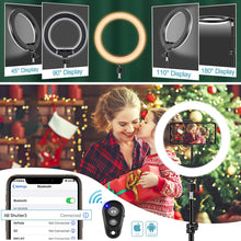 Carica l'immagine nel visualizzatore di Gallery, Ring Light Professionale Luce Selfie, 10" LED ad Anello con 40 Modalità RGB