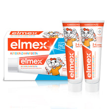 Carica l'immagine nel visualizzatore di Gallery, elmex Dentifricio per bambini 2-6 anni 2 x 50 ml – pulizia dei denti adatta ai bambini per una protezione efficace della
