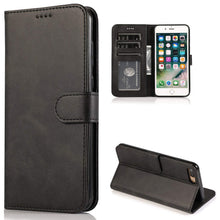 Carica l'immagine nel visualizzatore di Gallery, Custodia Cover in Pelle per iPhone 7 Plus/iPhone 8 Plus, Nero