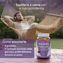Carica l'immagine nel visualizzatore di Gallery, VITALDIN Gommose di Ashwagandha KSM-66 - Calma e Relax - 60uds
