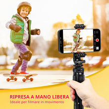 Carica l'immagine nel visualizzatore di Gallery, Zeadio Treppiede Mini Metallico Robusto - Treppiedino Universale per Camera, Gimbal, Action Cam, Videocamera, Microfono,