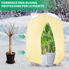 Carica l'immagine nel visualizzatore di Gallery, 250 x 360 cm Telo Antigelo per Piante con Cerniera e Cordoncino, Facile da Installare, Telo per Piante Antigelo, Tessuto