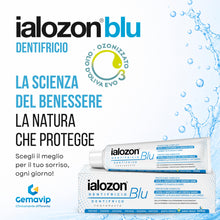 Carica l'immagine nel visualizzatore di Gallery, Ialozon Blu Dentifricio Olio EVO Ozonizzato Senza Fluoro 2x100 ml Gemavip