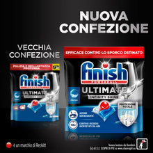 Carica l'immagine nel visualizzatore di Gallery, Finish Ultimate Infinity Shine Pastiglie Lavastoviglie, 100 Capsule Lavastoviglie al Limone, Pastiglie per Lavastoviglie