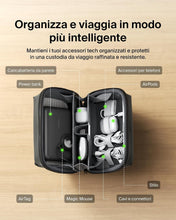 Carica l'immagine nel visualizzatore di Gallery, Belkin Borsa Organizer da Viaggio per Accessori Tech, Custodia da Viaggio per Gadget Come iPhone, Power Bank, Caricatori, Apple Pencil ed Airtag, ottimo per i Viaggi, Tessuto Morbido e Durevole