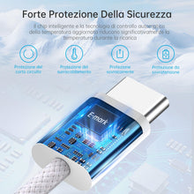 Carica l'immagine nel visualizzatore di Gallery, YISH Cavo USB C to USB C [2Pezzi-1M]：60W Cavo USB Tipo C PD 3A Ricarica Rapida Nylon Intrecciato Cavo Type C to Type C F