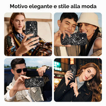 Carica l'immagine nel visualizzatore di Gallery, XTCASE Cover Pizzo Floreale per iPhone 17 Traslucida Opaca, Nero