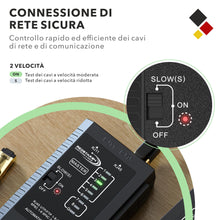Carica l'immagine nel visualizzatore di Gallery, RedStar24 Tester di Rete - Tester Cavi LAN con RJ11, RJ12, RJ45 per Patch