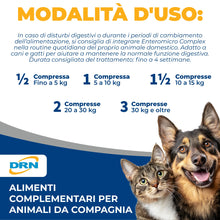 Carica l'immagine nel visualizzatore di Gallery, DRN Enteromicro Complex Fermenti Lattici Probiotici Cani Gatti 32 Compresse