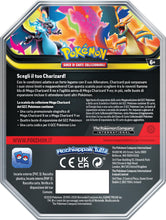 Carica l'immagine nel visualizzatore di Gallery, Pokémon: scatola da collezione Mega Charizard/Mega Charizard X-ex del GCC Pokémon (quattro buste di espansione e una car