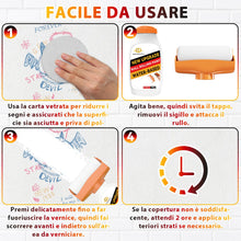 Carica l'immagine nel visualizzatore di Gallery, Vernice Bianca Muro Interno 500g, Pittura Bianca per interni, Kit di Riparazione Portatile e Integrato, Vernice a Base d