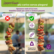 Carica l'immagine nel visualizzatore di Gallery, GoBeTree 100 Stecchini per Spiedini Legno 15 cm, Stuzzicadenti Lunghi