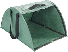 Carica l'immagine nel visualizzatore di Gallery, Maximex Raccoglitore di Foglie XL raccoglifoglie con Bordo spazzante Ecologico in plastica PP e Fibra di Vetro Verde 50x35x75 cm per Giardinaggio