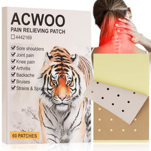 Carica l'immagine nel visualizzatore di Gallery, ACWOO Cerotti per Alleviare Il Dolore, 80 Pezzi Cerotto Antidolorifico Della Tigre, Cerotti Antidolorifici per Schiena, 