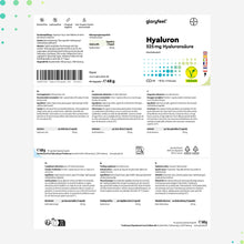 Carica l'immagine nel visualizzatore di Gallery, Acido Ialuronico Integratore, Puro 525mg ad Alto Dosaggio, per Pelle, Articolazioni e Ossa, con 500-700 kDa per Capsula,