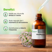 Carica l'immagine nel visualizzatore di Gallery, Valeriana Forte Alta Concentrazione 180mg/ml 50ml - Rilassamento Ottimale e Sonno Naturale - Valeriana Gocce Ansia e Str
