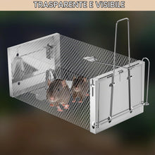 Carica l'immagine nel visualizzatore di Gallery, 2 Pezzi Trappola per Topi, Trappole Topi con Fori, Gabbia per Topi Riutilizzabili, Trappola per Mouse in Metallo, Cattur