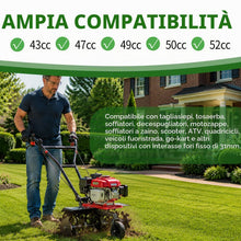 Carica l'immagine nel visualizzatore di Gallery, Kit Carburatore per Decespugliatore 52cc 49cc 43cc, Completo Ricambi Motore