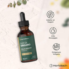 Carica l'immagine nel visualizzatore di Gallery, Olio di Origano Gocce - 100% Puro - Alto dosaggio di Carvacrolo - 20 ml