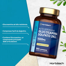 Carica l'immagine nel visualizzatore di Gallery, Glucosamina Solfato 1500 mg 2KCl - 360 Compresse