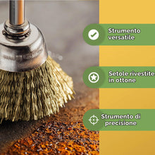Carica l'immagine nel visualizzatore di Gallery, BLOSTM Spazzola Ferro per Trapano - 9 Pezzi Spazzola di Ferro per la Pulizia, la Rimozione Della Ruggine, la Lucidatura 