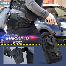Carica l'immagine nel visualizzatore di Gallery, WYNEX Porta Cellulare da Cintura,Molle Funda Movil, Tactica EDC Pouch, Porta Telefono per Cinturone Táctico, Zaino e Gil