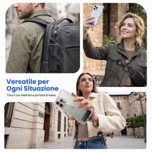 Carica l'immagine nel visualizzatore di Gallery, TiMOVO Cordino Telefono Antifurto Retrattile Acciaio, Nero