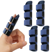 Carica l'immagine nel visualizzatore di Gallery, Dita a Stecca, 4 Pezzi Stecche per Dita Mano, con Fascia in Alluminio Integrata, Supporto di Mano Splint Dito, per Tutte