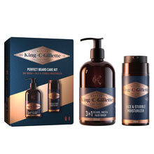 Carica l'immagine nel visualizzatore di Gallery, King C. Gillette, Kit Rituale Perfetto Con Detergente Barba, Viso E Capelli