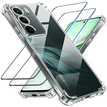 Carica l'immagine nel visualizzatore di Gallery, Tentoki 3 in 1 Cover e Vetro Temperato per Realme C71, [Cuscino d'Aria Integrato] TPU Custodia Protettiva Antiurto Ultra