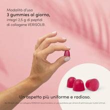 Carica l'immagine nel visualizzatore di Gallery, RAMOHA Collagene idrolizzato VERISOL 2500 mg, Integratore Collagene e Acido Ialuronico con Q10, 60 Gummies, per Elastici
