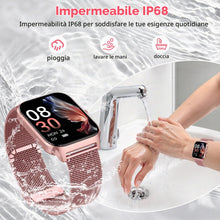Carica l'immagine nel visualizzatore di Gallery, CASCHO Smartwatch Donna, 1.85'' Orologio Smartwatch con Effettua/Risposta Chiamate, 120+ Sportive Smart Watch con Contap
