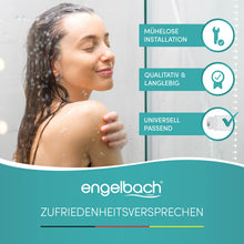 Carica l'immagine nel visualizzatore di Gallery, Engelbach® Tubo doccia flessibile 1,5m in acciaio inox - Con attacco standard - Flessibile e testato per l'acqua potabil