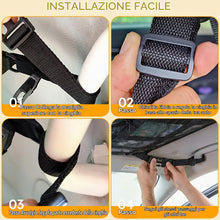 Carica l'immagine nel visualizzatore di Gallery, Rete Portaoggetti da Soffitto per Auto, 90 × 65 cm,2 Tasche a Rete