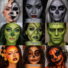 Carica l'immagine nel visualizzatore di Gallery, UCANBE Palette Trucco Halloween Viso e Corpo, 20 Colori a Base Oleosa