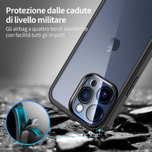 Carica l'immagine nel visualizzatore di Gallery, seacosmo Cover per iPhone 15 Pro, Vetro Temperato 9H Integrato per Schermo, Pellicola HD per Protezione Fotocamera, Cust